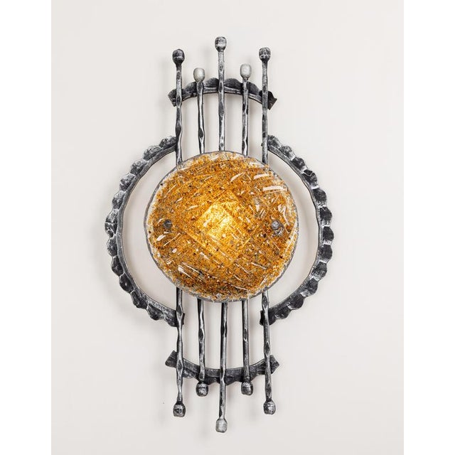 Mid-Century Murano Wall Sconce attributed to Tom Ahlström and Hans Ehrlich, 1960s For Sale - Image 3 of 14