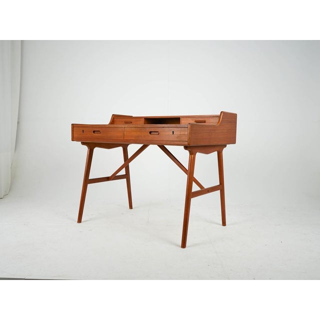 Wood Vintage Teak Desk by Arne Wahl Iversen for Vinde Møbelfabrik, 1960s For Sale - Image 7 of 17