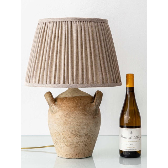 Mid-Century Modern Vintage French Stoneware Jar Table Lamp, 1950s For Sale - Image 3 of 16