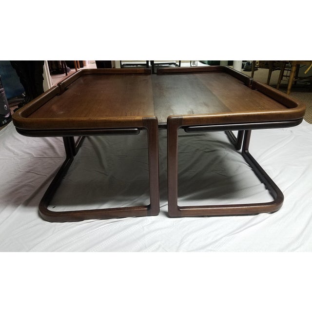 Wood 1970s Vintage Coffee Table by David Ebner For Sale - Image 7 of 8