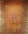 Brown 19th Century Antique Turkish Oushak Area Rug, 1880s, Pale Yellow & Blue, 5' x 5' For Sale - Image 8 of 14