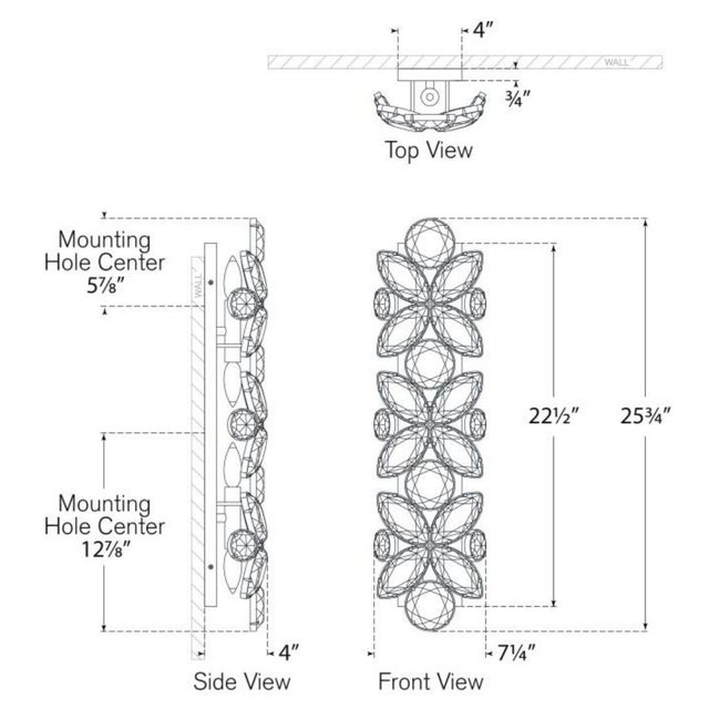 2020s kate spade new york for Visual Comfort Signature Lloyd 26" Sconce in Polished Nickel with Crystal For Sale - Image 5 of 7