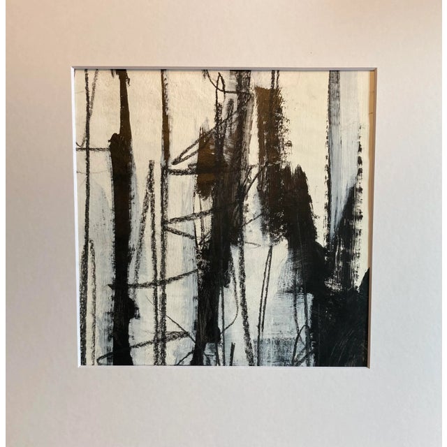 Stephanie Cate Original Contemporary Mid Century Modern Style "Abstract #2" Painting on Paper by Stephanie Cate For Sale - Image 4 of 5