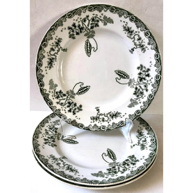 Late 19th Century Saint Anonyme Terre De Fer Plates, Set of 3 For Sale - Image 5 of 5