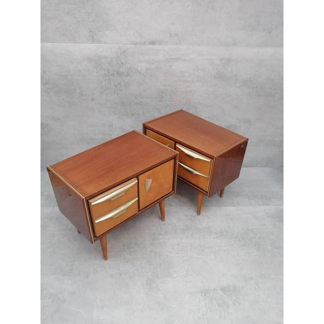 Vintage Maple Bedside Tables, 1960s, Set of 2 For Sale - Image 9 of 11