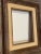 Mid Century Rustic European Brown Solid White Washed Wooden & Linen Matt Frames, a Pair For Sale - Image 9 of 12