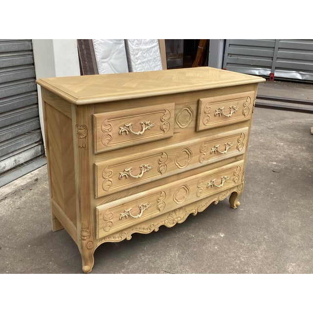 French Stripped Cherry Chest of Drawers For Sale - Image 4 of 14