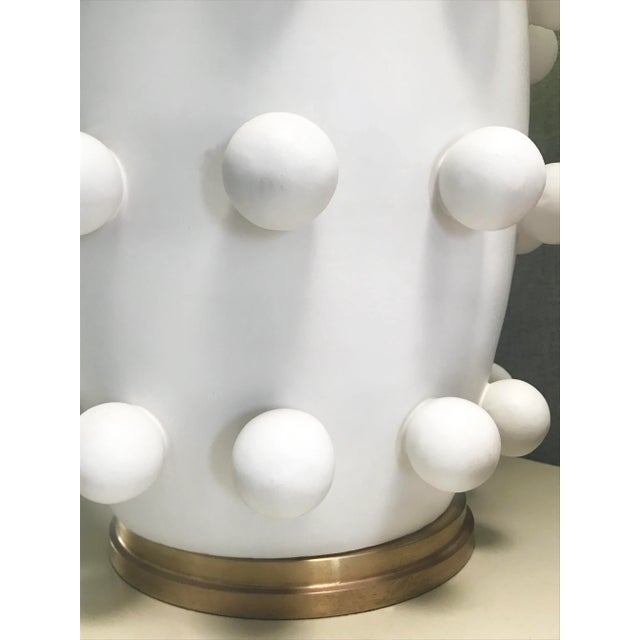 Pair of Original Large Kelly Wearstler Contemporary Ceramic Table Lamps For Sale In San Francisco - Image 6 of 8