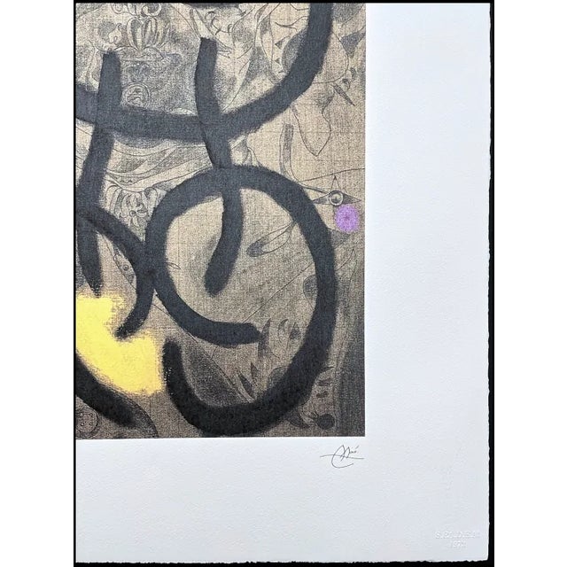 After Joan Miro “Autoretrat” Signed & Numbered Lithograph For Sale - Image 4 of 5