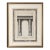 Antique Architectural Engraving “Architecture” – Classical Arch & Column Study – Framed For Sale