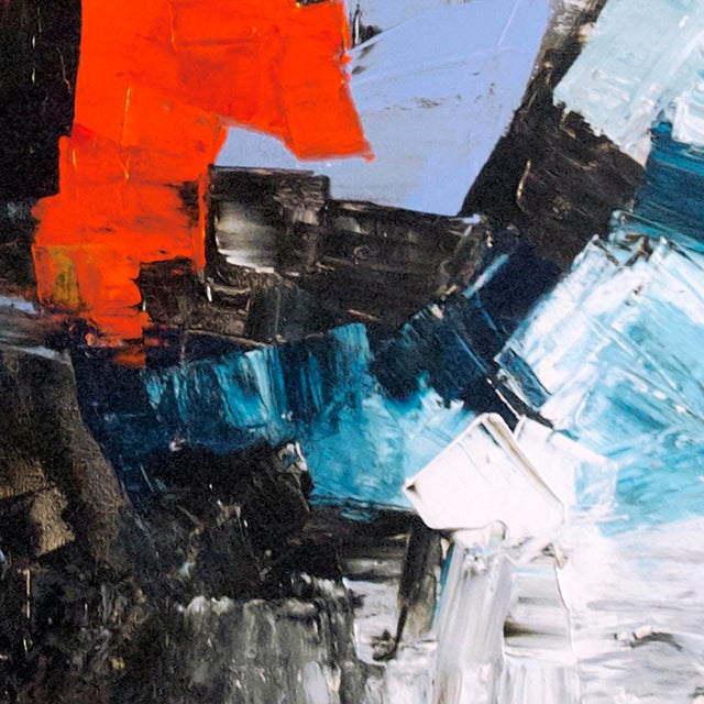 The Stairs — Abstract Original Painting, Acrylic on Canvas, 36 × 36 In, Square Format For Sale In Chicago - Image 6 of 6