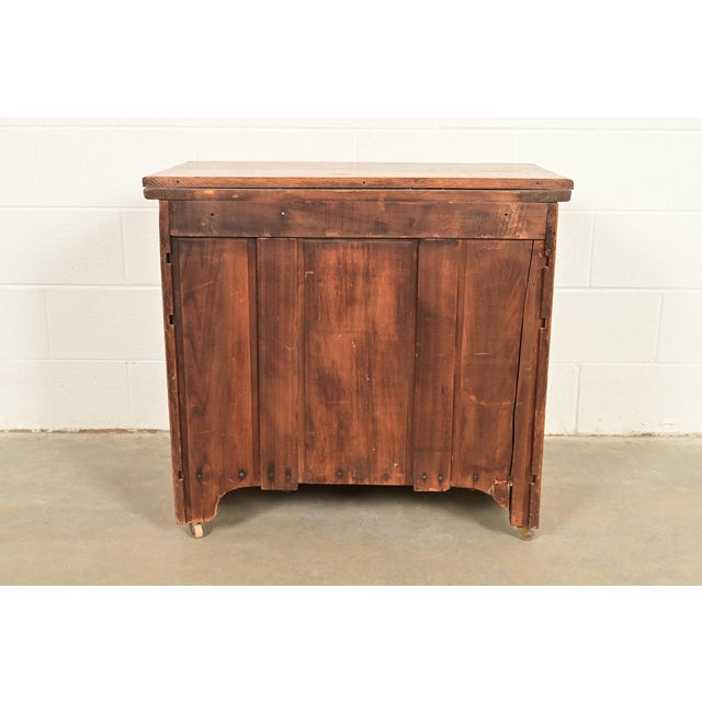 Antique Victorian Carved Oak Commode or Bar Cabinet, Circa 1890s For Sale - Image 14 of 15