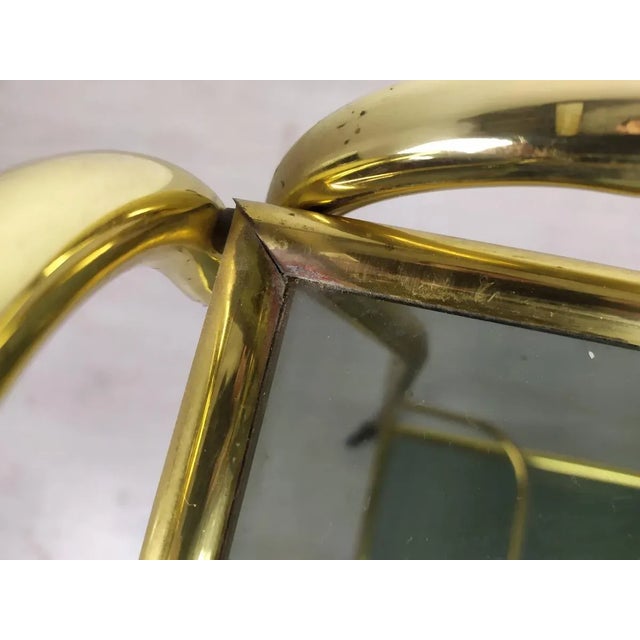 Vintage Gold Brass Bar Cart, 1960s For Sale - Image 10 of 17