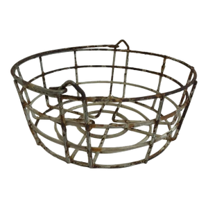 Early 20th Century Rustic Wire Basket