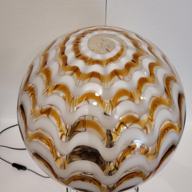 Vintage Italian Table Lamp in Murano Glass, 1970s For Sale - Image 9 of 18