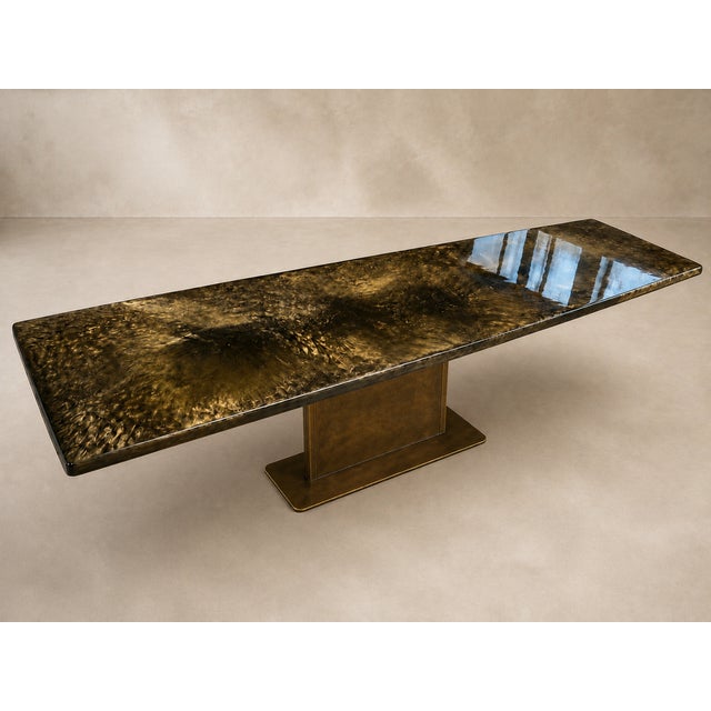 Contemporary Galassia Epoxy Resin Table by Andrea Toffanin for Hood - Back & Forth Design For Sale - Image 3 of 6