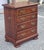 Late 20th Century Chippendale Style Cherry Four Drawer Bedside Chest For Sale - Image 4 of 10