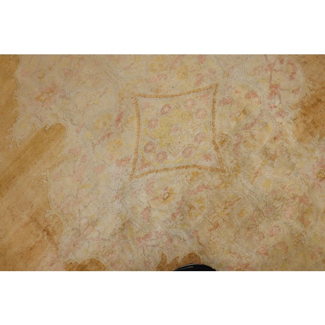Zabihi Collection Rich Antique Turkish Silk Cotton Rug - 9'2" x 12'10" For Sale - Image 10 of 12