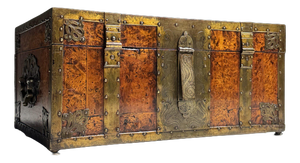 Antique Wood Strongbox, 1700s