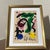 1970s 1970s Peter Robert Keil Original Painting Abstract Miro Style Modern Art Signed Framed For Sale - Image 5 of 6
