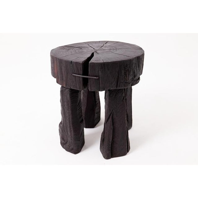 Sculptural Side Table by Logniture For Sale - Image 4 of 16