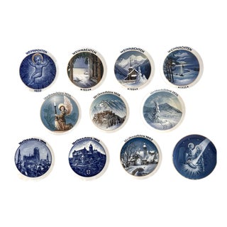 Ceramic Christmas Wall Plates from Rosenthal, 1932-1943, Set of 11 For Sale