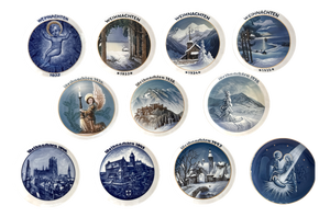 Ceramic Christmas Wall Plates from Rosenthal, 1932-1943, Set of 11