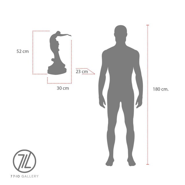 Early 20th Century Early 20th Century Art Nouveau Monkey Sculpture made in solid brass signed LIF For Sale - Image 5 of 18