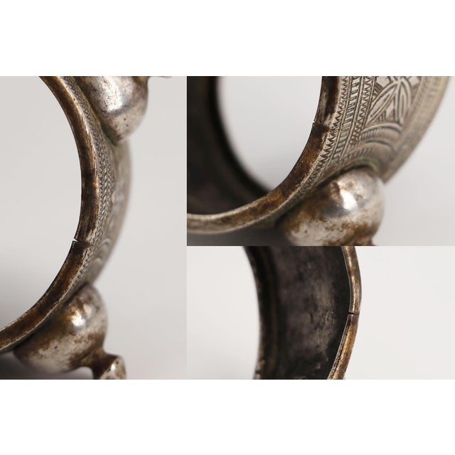 1900s Tribal Silver Cuff Bracelet, Berber, North Africa For Sale - Image 12 of 12