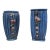 1915 Weller Art Pottery Blue Drapery Pair (2x) of Vases For Sale