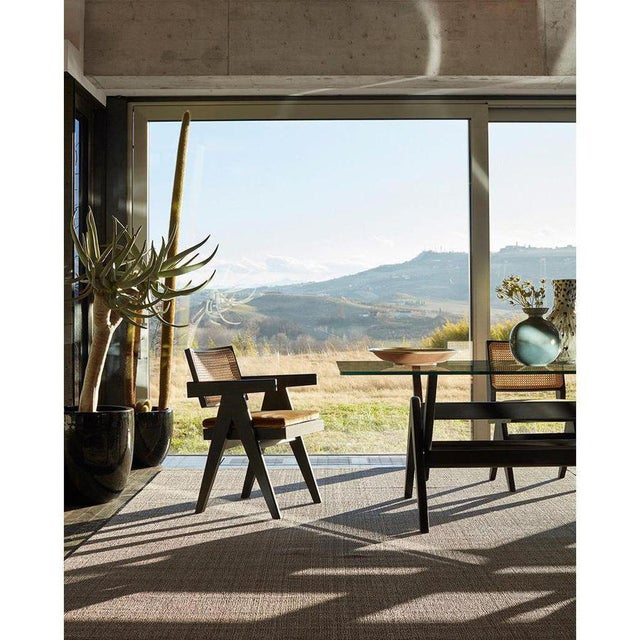 Wood 051 Capitol Complex Office Chairs by Pierre Jeanneret for Cassina, Set of 4 For Sale - Image 7 of 11