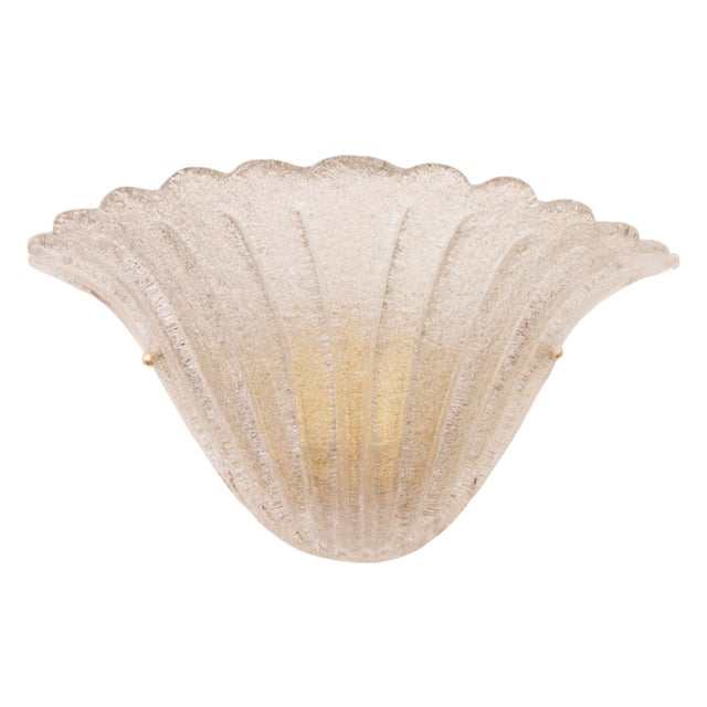 Murano Glass Wall Sconce in Smokey Color with Grit, Italy, 1990s For Sale - Image 11 of 11