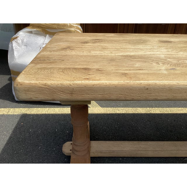 French Stripped & Sanded Farmhouse Table | Chairish