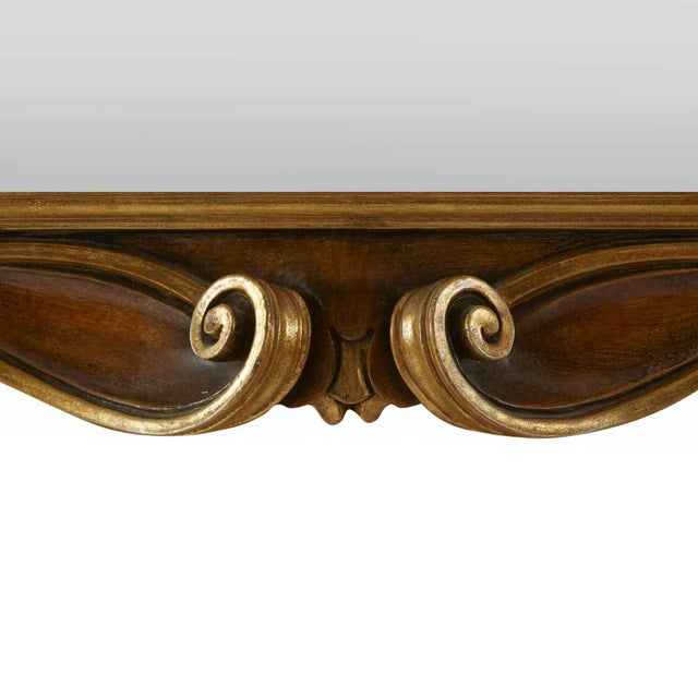 Shaped Mirror in Lacquered Wood, 1980s For Sale - Image 3 of 8