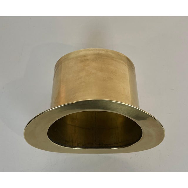 1920s Top Hat Brass Champagne Bucket For Sale - Image 10 of 12