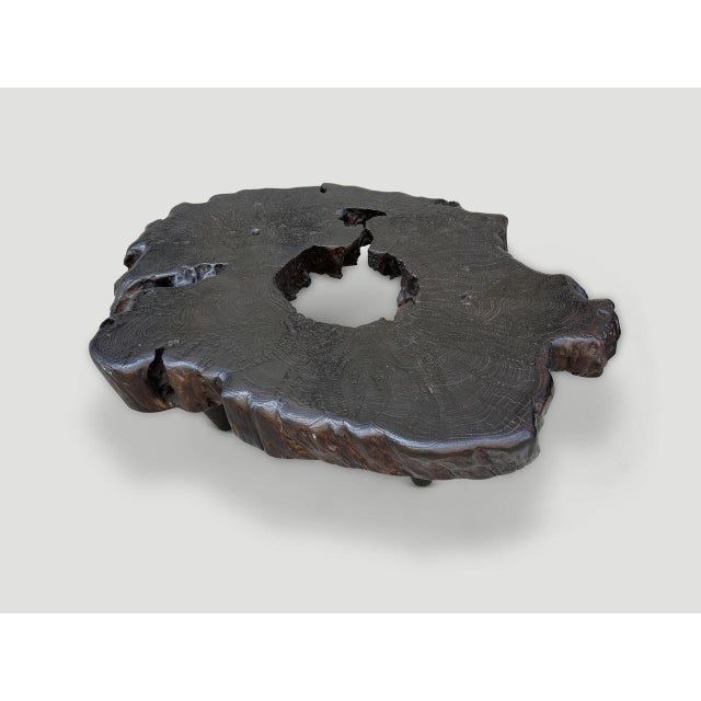 Andrianna Shamaris Century Old Teak Wood Coffee Table For Sale - Image 4 of 18