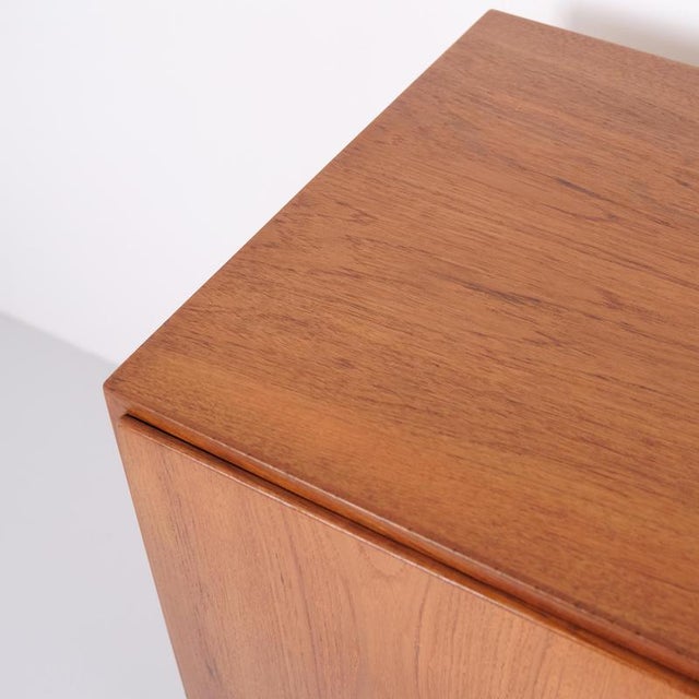 Vintage Danish Teak Sideboard with Sliding Doors, 1960s For Sale - Image 6 of 11