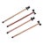 Vintage Blown Glass Top Hat Bowtie Swizzle Stir Sticks, S/4 For Sale