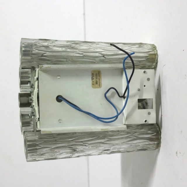 Brass and Glass Wall Lamp from Kaiser Leuchten, 1960s For Sale - Image 6 of 7
