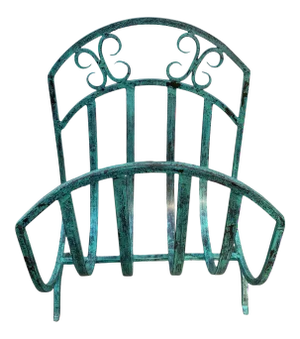 Santa Fe Style Wrought Iron Fireplace Log Holder