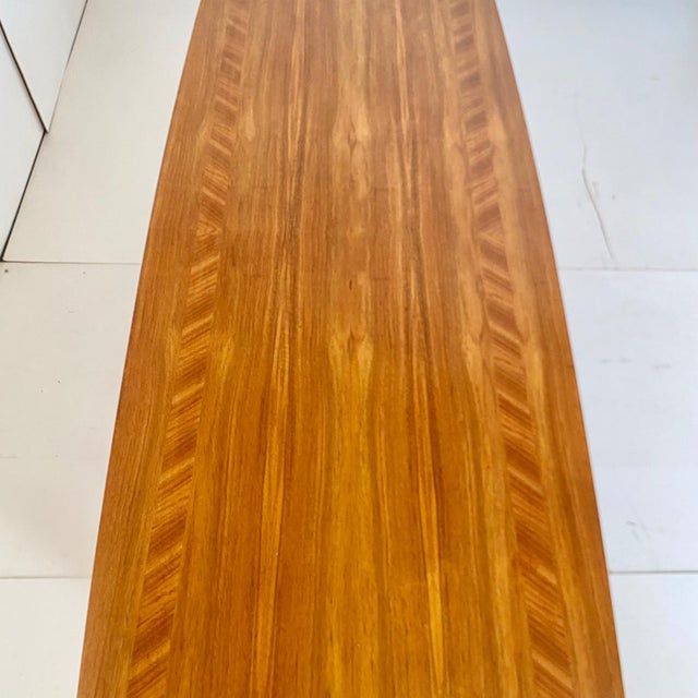 Wood Large Rectangular Coffee Table in Walnut, 1960s For Sale - Image 7 of 14