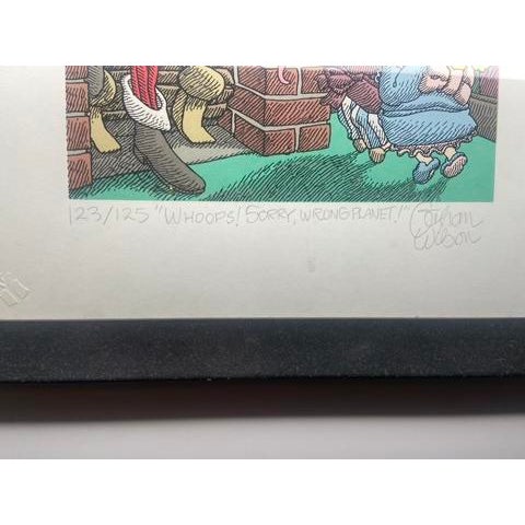 1990s Gahan Wilson, "Oops Sorry Wrong Planet" Originally in Playboy Magazine, Signed and Numbered Limited Edition Serigraph (Hand Printed Silkscreen), 1991 For Sale - Image 5 of 6