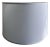Large 21" White Fabric Drum Shade For Sale