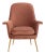Velvet Armchair, Dusty Rose For Sale - Image 9 of 9