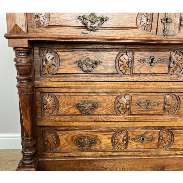 French Style Chest of Drawers with Marble Top For Sale - Image 9 of 18