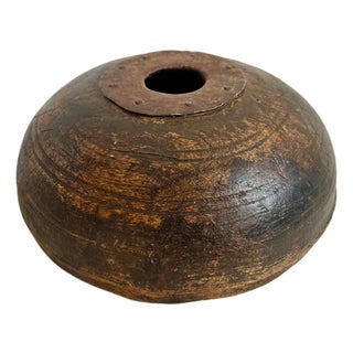 Antique India Rustic Tobacco Container For Sale