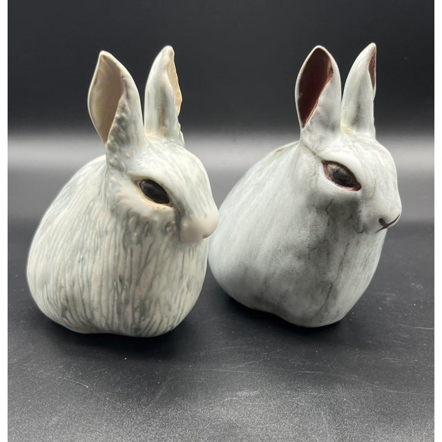 Vintage Andersen Design Stoneware Rabbits - Set of 2 For Sale - Image 4 of 12