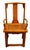 Chinese Antique Hand Carved and Lacquered Elmwood Chair from 19th Century China For Sale - Image 3 of 9