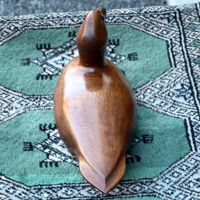 Vintage Signed Hand Carved Rustic Duck Decoy Sculpture For Sale In Philadelphia - Image 6 of 10