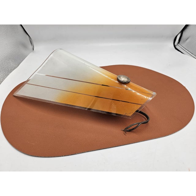 1970s Vintage Glass Wall Lamp, 1960s-1970s For Sale - Image 5 of 6